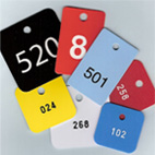 Blank Numbered Plastic Tags