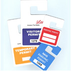 Plastic Parking Permit Hangers